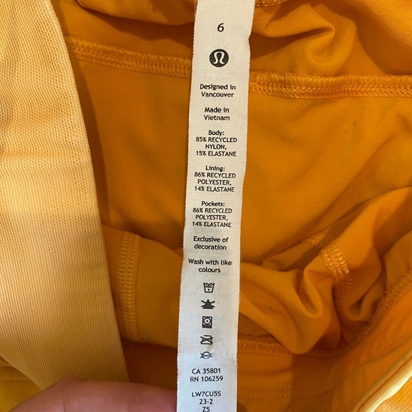 Lululemon Orange Athletic Shorts - Picture 7 of 7